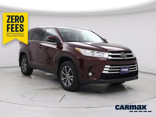 Burgundy 2019 Toyota Highlander XLE