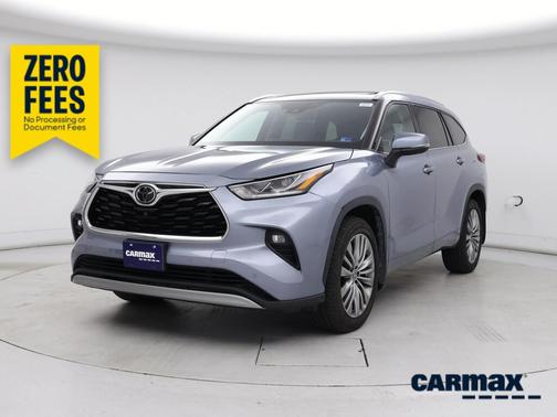 Blue 2021 Toyota Highlander Platinum