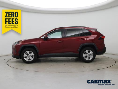 Red 2020 Toyota RAV4 LE