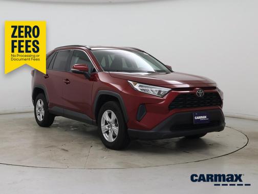 Red 2020 Toyota RAV4 LE