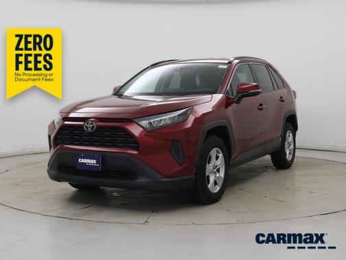 Red 2020 Toyota RAV4 LE