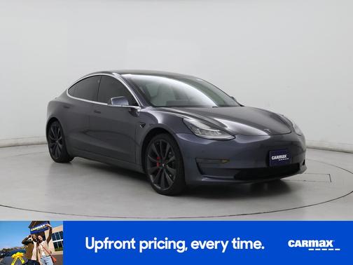 Gray 2020 Tesla Model 3 Performance