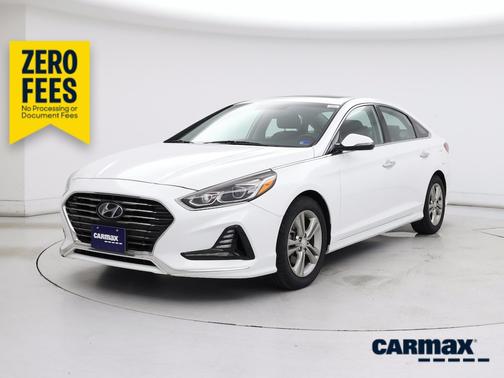 White 2018 Hyundai SONATA Limited