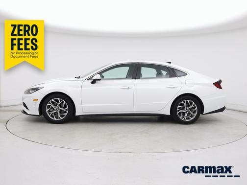 White 2021 Hyundai SONATA SEL