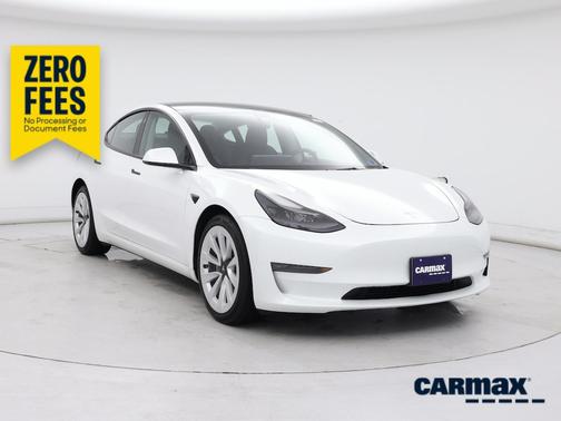 White 2022 Tesla Model 3 Long Range