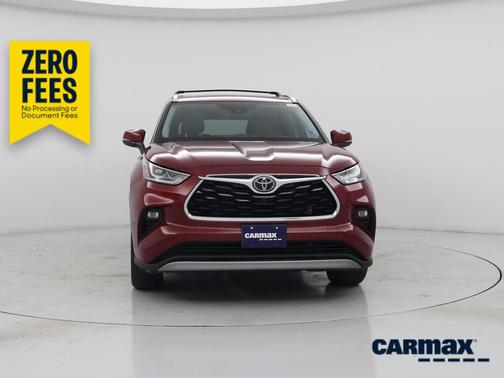 Red 2022 Toyota Highlander Platinum