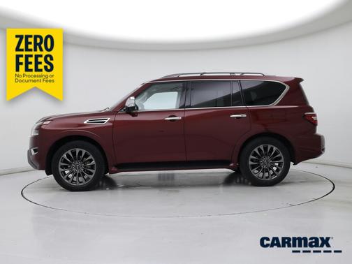 Red 2023 Nissan Armada Platinum