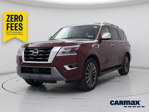 Red 2023 Nissan Armada Platinum