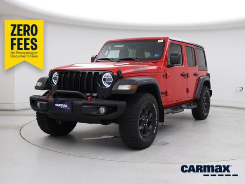 Red 2020 Jeep Wrangler Unlimited Willys Sport