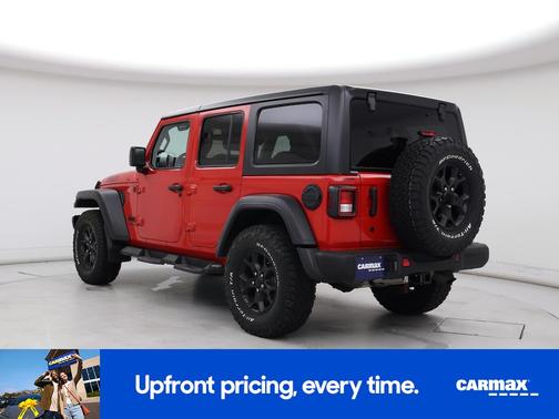 Red 2020 Jeep Wrangler Unlimited Willys Sport