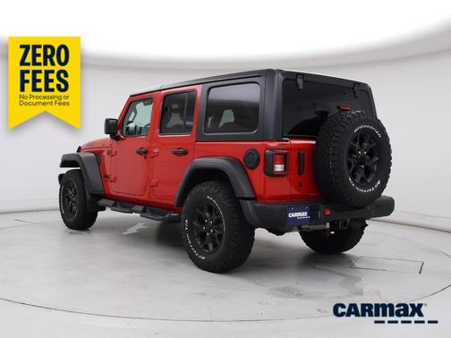 Red 2020 Jeep Wrangler Unlimited Willys Sport