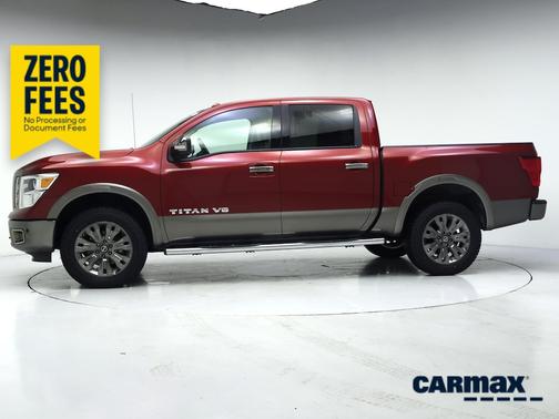 Red 2019 Nissan Titan Platinum Reserve