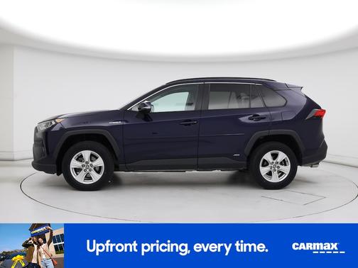 Blue 2021 Toyota RAV4 Hybrid XLE