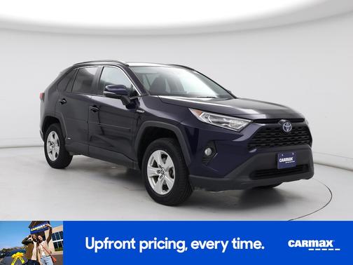 Blue 2021 Toyota RAV4 Hybrid XLE
