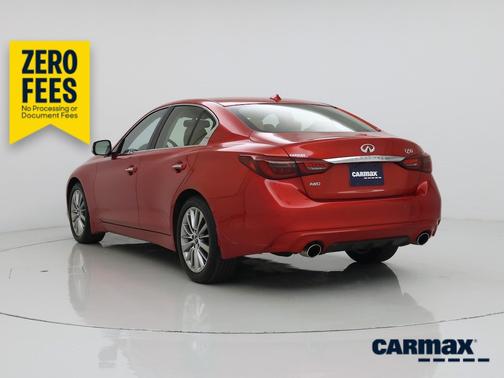 Red 2024 INFINITI Q50 Luxe