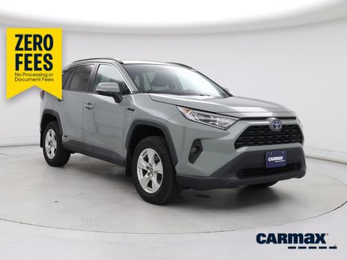 Gray 2021 Toyota RAV4 Hybrid XLE