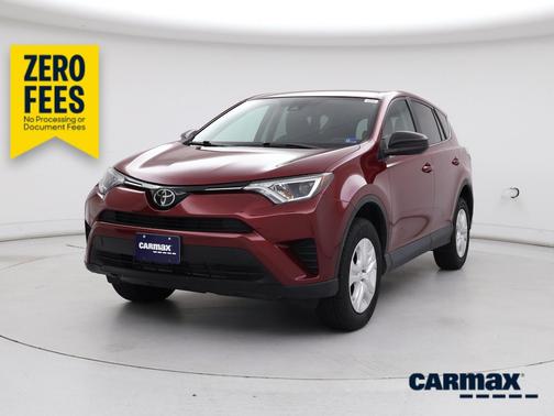 Red 2018 Toyota RAV4 LE