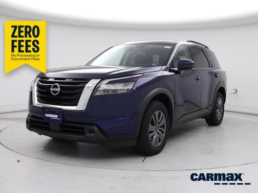 Blue 2025 Nissan Pathfinder SV