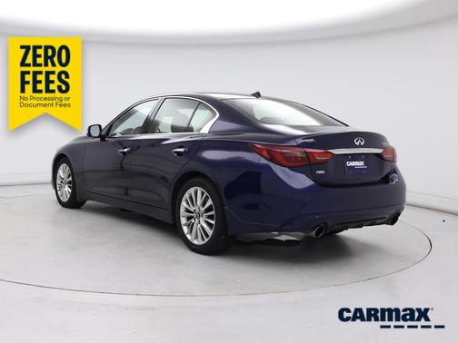 Blue 2021 INFINITI Q50 Luxe