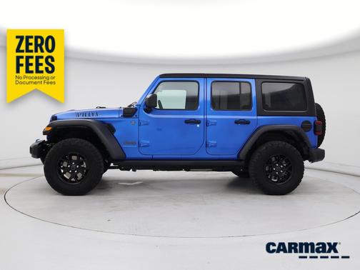 Blue 2024 Jeep Wrangler 4xe Willy's