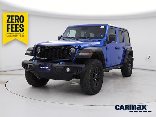 Blue 2024 Jeep Wrangler 4xe Willy's