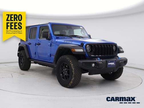 Blue 2024 Jeep Wrangler 4xe Willy's