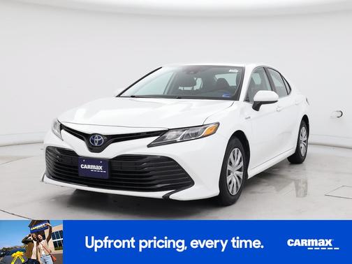 White 2020 Toyota Camry Hybrid LE