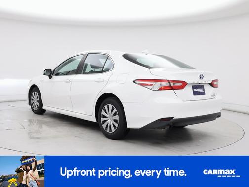 White 2020 Toyota Camry Hybrid LE