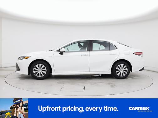 White 2020 Toyota Camry Hybrid LE