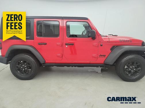 Red 2023 Jeep Wrangler Unlimited Willys