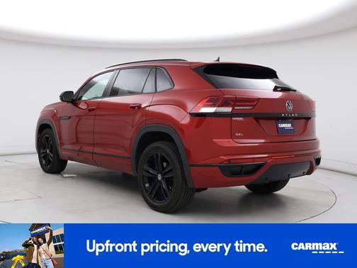 Red 2023 Volkswagen Atlas Cross Sport SEL R-Line Black