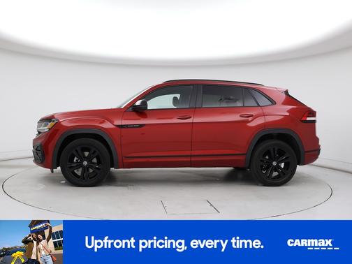 Red 2023 Volkswagen Atlas Cross Sport SEL R-Line Black
