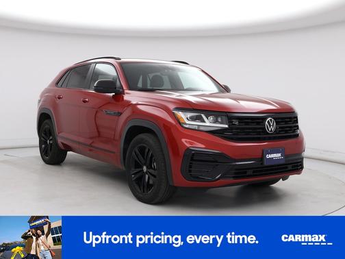 Red 2023 Volkswagen Atlas Cross Sport SEL R-Line Black