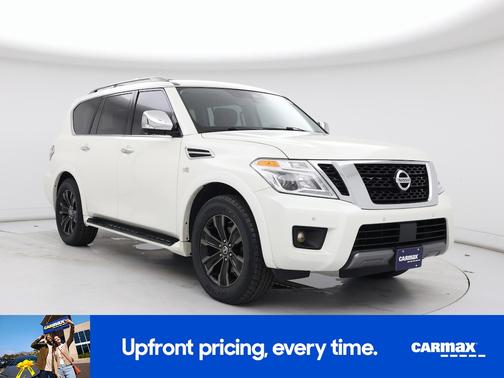 White 2019 Nissan Armada Platinum