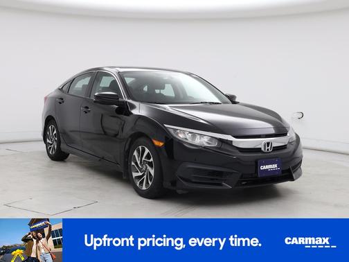 Black 2017 Honda Civic EX