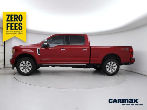 Red 2022 Ford F-250 Platinum
