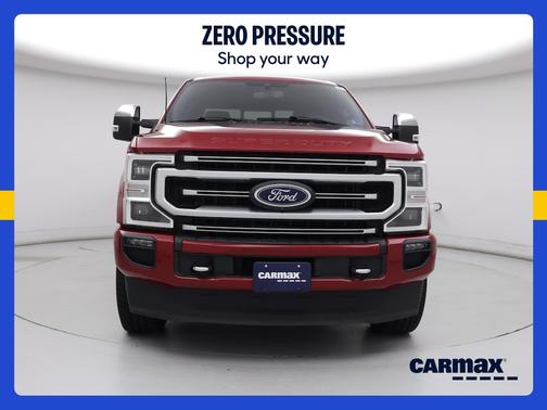 Red 2022 Ford F-250 Platinum