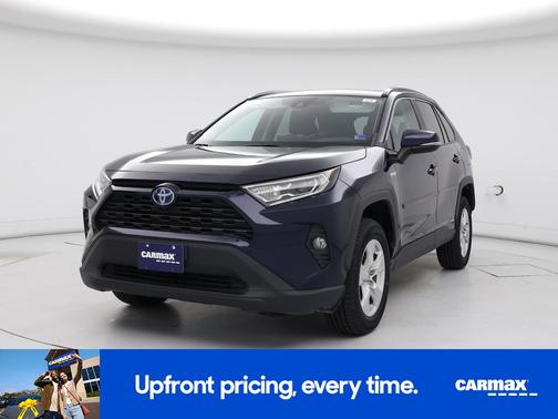 Blue 2021 Toyota RAV4 Hybrid XLE