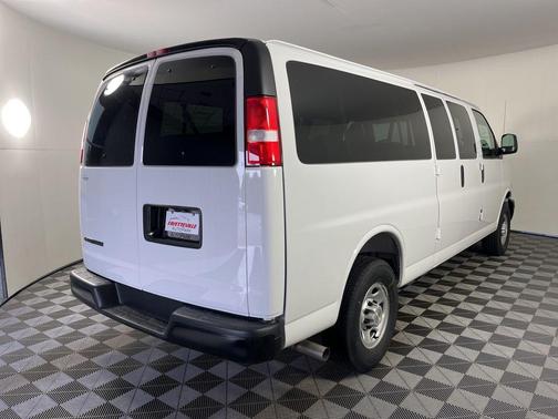 Summit White 2026 Chevrolet Express 3500 3500 Extended Wheelbase, LS, RWD