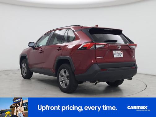 Red 2025 Toyota RAV4 Hybrid LE