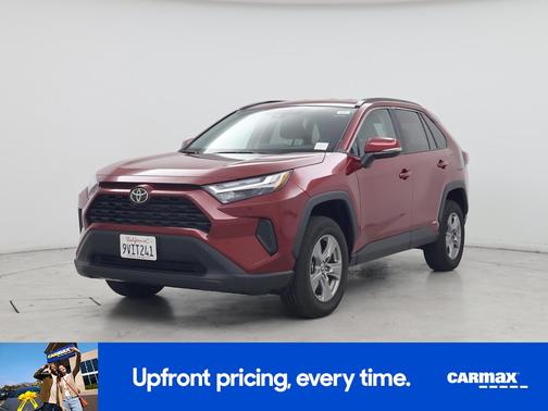 Red 2025 Toyota RAV4 Hybrid LE