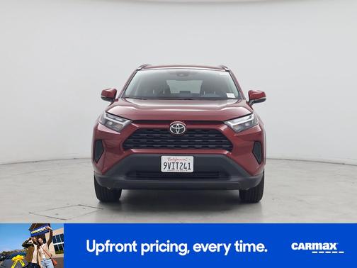 Red 2025 Toyota RAV4 Hybrid LE