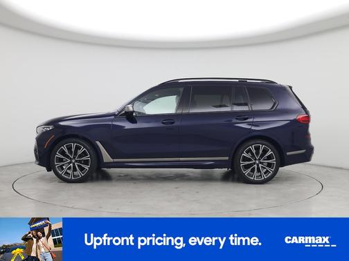 Blue 2021 BMW X7 M50i