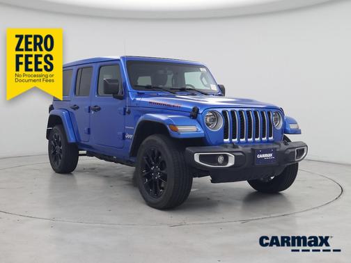 Blue 2021 Jeep Wrangler Unlimited 4xe Unlimited Sahara