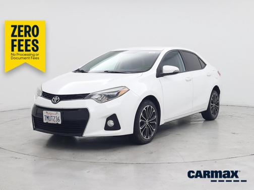 White 2015 Toyota Corolla S Plus