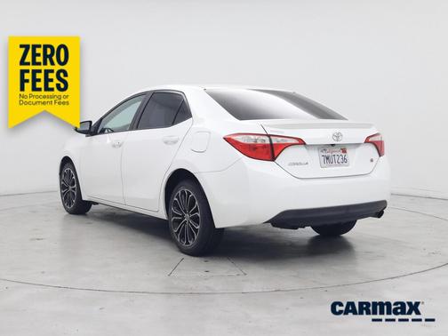 White 2015 Toyota Corolla S Plus