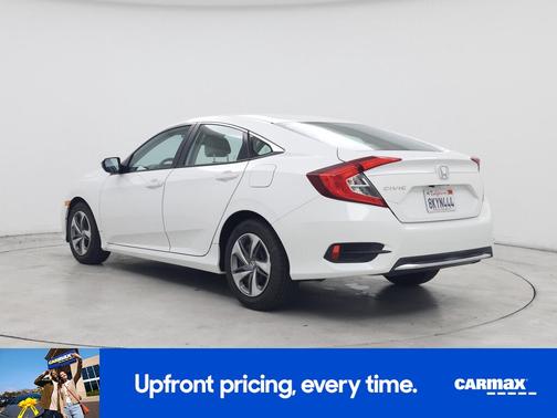 White 2019 Honda Civic LX