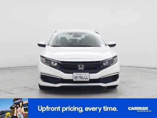White 2019 Honda Civic LX
