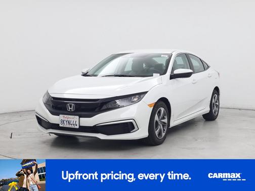 White 2019 Honda Civic LX