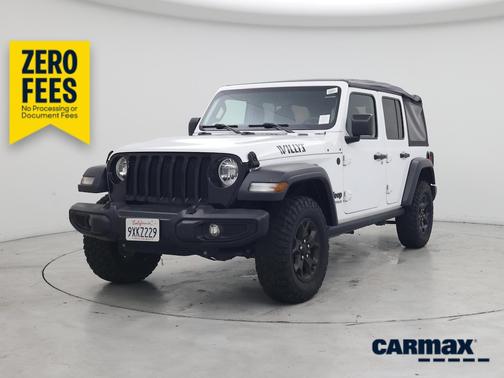 White 2022 Jeep Wrangler Unlimited Willys Sport